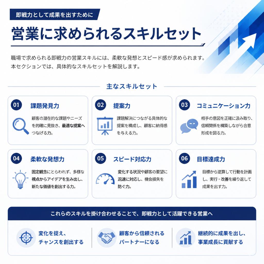 即戦力としての営業スキルとは？