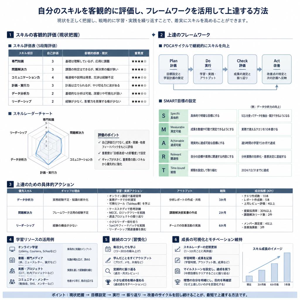 自己評価とスキルの向上