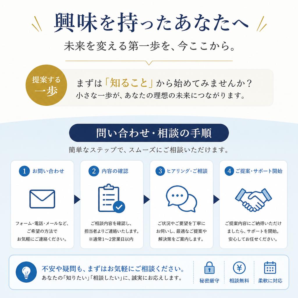 今すぐできる一歩！