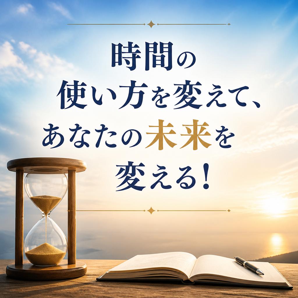 時間の使い方を変えて、あなたの未来を変える！