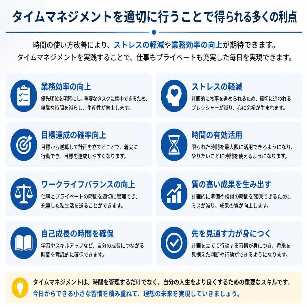 時間管理のメリット
