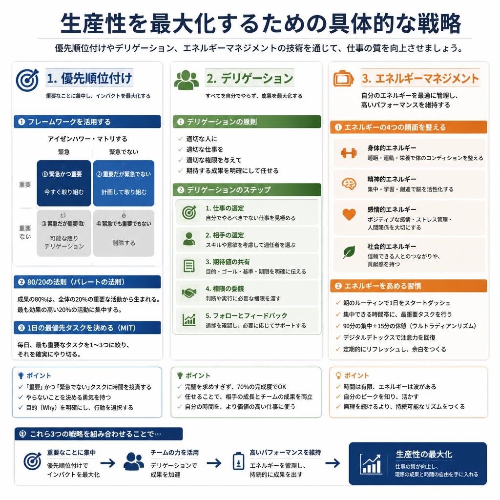 生産性向上のための戦略