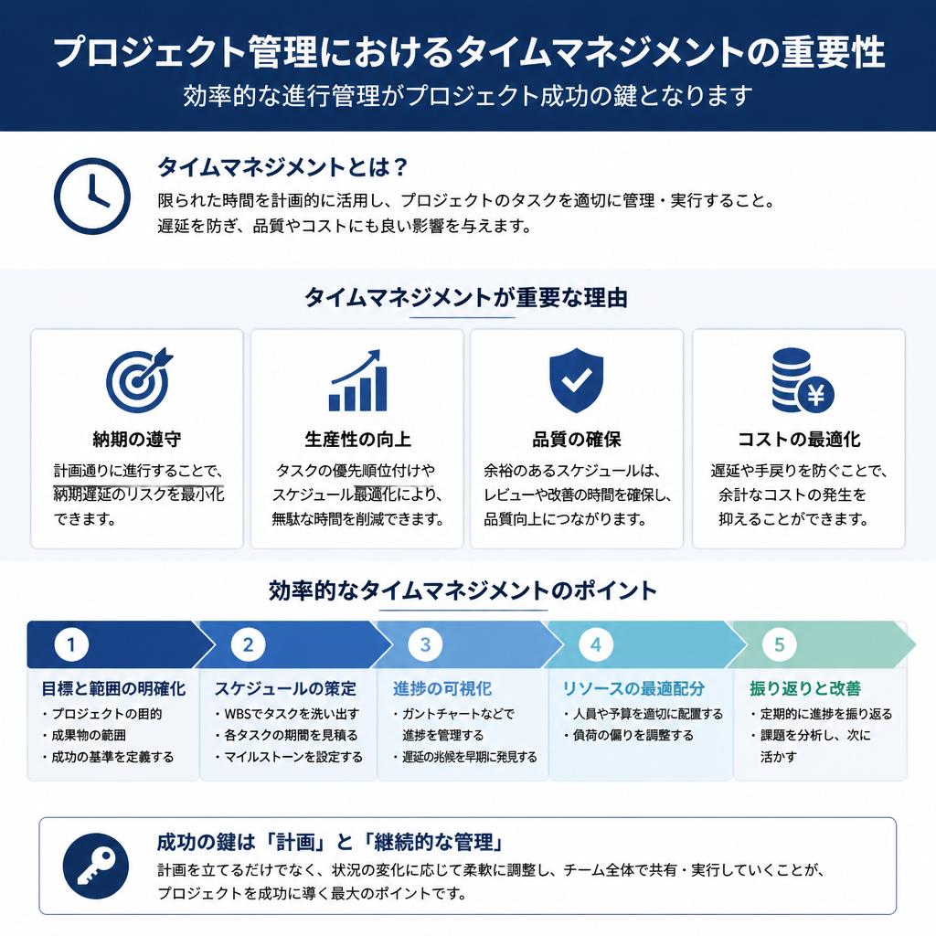 プロジェクト管理におけるタイムマネジメント