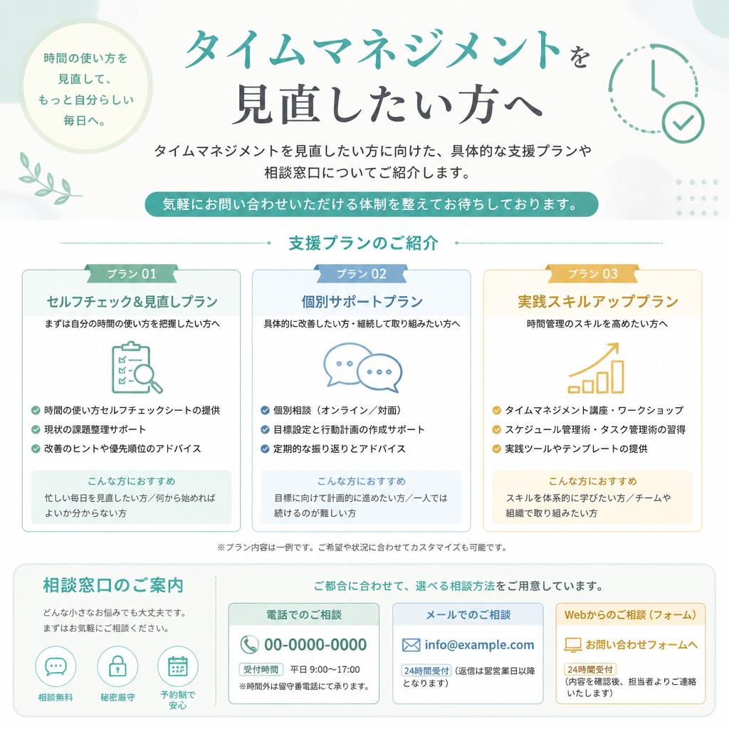今すぐ始めるためのサポート